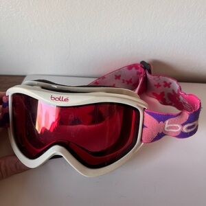 Girls Bollé Pink and white Ski Goggles